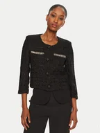 Swetry damskie - Rinascimento Kardigan CFC0019573002 Czarny Regular Fit - miniaturka - grafika 1