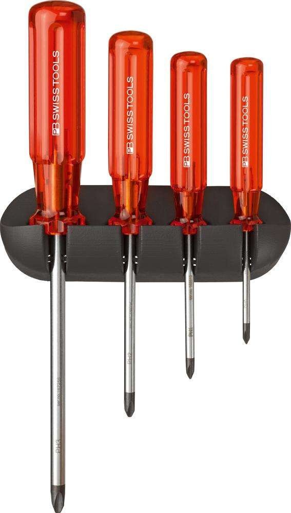 PB Swiss Tools Zestaw wkretaków 4-czesc. PH w uchwycie sciennym Classic