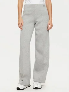Calvin Klein Spodnie materiałowe K20K207947 Szary Relaxed Fit - Spodnie damskie - miniaturka - grafika 1