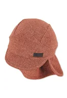 Czapki damskie - Sterntaler Unisex dziecięca czapka z daszkiem na szyję frotte czapka dziecięca, brązowy, 45 - miniaturka - grafika 1