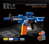 Zabawki militarne - SOFT DART GUN 20 DARTS - miniaturka - grafika 1