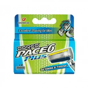 Dorco Pace 6 Plus Wkłady do maszynki systemowej męskiej z trymerem 6 ostrzy 4 sztuki Dorco Pace - Kosmetyki do golenia - miniaturka - grafika 3