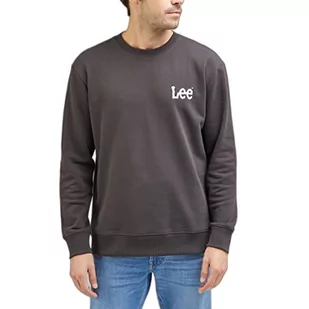 Lee Męska bluza Wobbly SWS, Washed Black, rozmiar S, czarny, S - Bluzy męskie - miniaturka - grafika 1