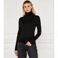 Bluzki damskie - Tommy Hilfiger Wełniany golf Slim Fit - miniaturka - grafika 1