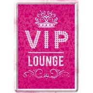 Dekoracje domu - Art Nostalgic 10265 Uwaga VIP Pink Lounge, pocztówka blaszana, 10 x 14 cm 10265 - miniaturka - grafika 1