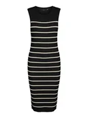 Sukienki - Vero Moda Sukienka dzianinowa w kolorze czarnym - miniaturka - grafika 1