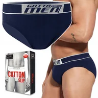 Majtki męskie - GATTA SLIPY COTTON Męskie Sportowe Wygodne Majtki Bawełniane - XL - miniaturka - grafika 1