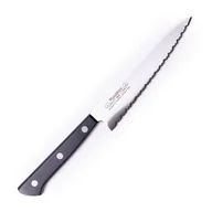 Noże kuchenne - Nóż Masahiro BWH Utility 150mm Waved Edge [14038] - miniaturka - grafika 1