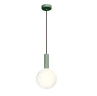 Lampy sufitowe - Nowoczesna wisząca lampa Matuba w zielonym kolorze - miniaturka - grafika 1