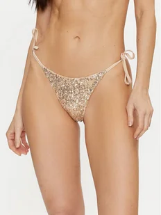 Guess Dół od bikini E3GO02 KBMV0 Złoty - Stroje kąpielowe - miniaturka - grafika 1