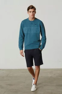 Aeronautica Militare Szorty sportowe 221BE030F424 Granatowy Regular Fit - Spodnie sportowe męskie - miniaturka - grafika 1
