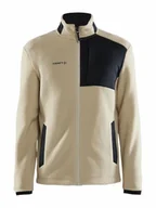 Kurtki męskie - Craft ADV EXPLORE PILE FLEECE kurtka polarowa męska 3XL | czarny ecru | materiał z recyklingu | kieszenie na piersi z zamkiem błyskawicznym | bluza męska | odzież sportowa dla mężczyzn - miniaturka - grafika 1