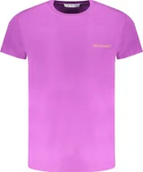 Koszulki męskie - Trussardi FIOLETOWY T-SHIRT MĘSKI Z KRÓTKIM RĘKAWEM TRUSSARDI XL - miniaturka - grafika 1