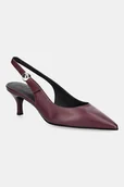 Czółenka - Furla szpilki skórzane Sfera Slingback kolor fioletowy YJ07SFE X30000 26700 - miniaturka - grafika 1