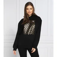 Bluzy damskie - Karl Lagerfeld Bluza Monogram Ikonik | Regular Fit - miniaturka - grafika 1