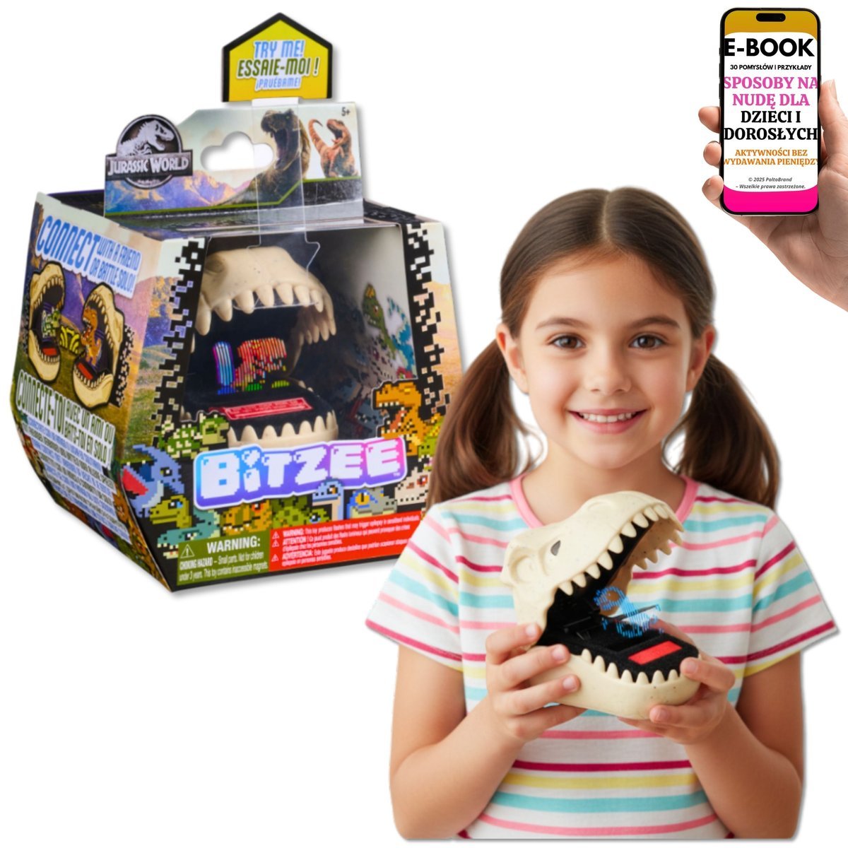 Bitzee Jurassic World Holograficzna Zabawka 25w1 Spin Master PREZENT ŚWIĄTECZNY DLA CHŁOPCA DZIEWCZYNKI + EBOOK-3