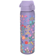 Bidony dla dzieci - ION8, Kwiatki, bidon z ustnikiem, fioletowy, 500 ml - miniaturka - grafika 1