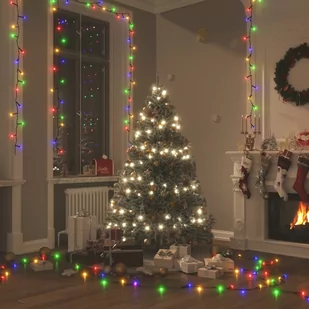 vidaXL vidaXL Sznur z 400 kolorowymi lampkami LED, 40 m, 8 efektów,  IP44 - Oświetlenie świąteczne - miniaturka - grafika 1