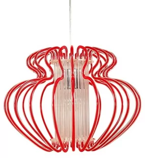 Candellux IMPERIA Lampa sufitowa wisząca duża Czerwony 1x60W E27 31-36578 - Lampy sufitowe - miniaturka - grafika 1