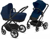 Wózki dziecięce - Cybex Talos S 2w1 BLK Navy Blue - miniaturka - grafika 1