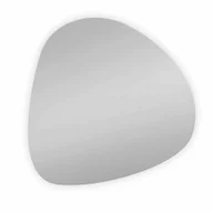 Lustra - Lustro łazienkowe asymetryczne 80x80 cm Shapes standardowe srebrne Manufaktura Parczówek - miniaturka - grafika 1