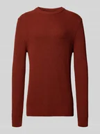 Swetry męskie - Sweter z dzianiny z okrągłym dekoltem - miniaturka - grafika 1