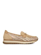 Półbuty damskie - Rieker Półbuty 49042-62 Beżowy - miniaturka - grafika 1