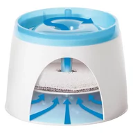Miski dla kotów - Catit Small Water Fountain poidełko fontanna - Biało-niebieskie (nowa wersja z wtyczką USB) - miniaturka - grafika 1