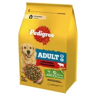 Sucha karma dla psów - Pedigree Adult Sucha karma dla dorosłych psów z wołowiną i warzywami 4 kg - miniaturka - grafika 1