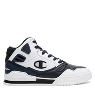 Sneakersy męskie - Sneakersy Champion 3 POINT TECH MID S22273-WW016 Biały - miniaturka - grafika 1