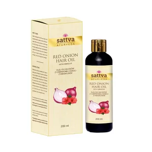 Sattva Hair Oil olej do włosów z czerwonej cebuli Red Onion 200ml - Serum do włosów - miniaturka - grafika 1