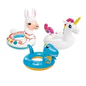 Zabawki do kąpieli - Intex Große Tierringe, unaufgeblasene Größe: 1,07 m x 58 cm (Einhorn), 86 cm x 58 cm (Llama), 81 cm x 58 cm (Dinosaurier) (59221NP) - miniaturka - grafika 1