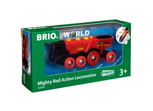 TM Toys Duża czerwona lokomotywa na baterię BRIO - Pociągi dla dzieci - miniaturka - grafika 1