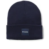 Czapki i chusty sportowe męskie - Czapka Columbia City Trek Heavyweight Beanie 1911251465 - granatowa - miniaturka - grafika 1