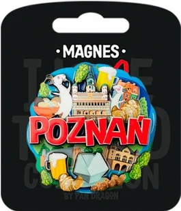 Pan Dragon Magnes I love Poland Poznań - gadżet - Magnesy - miniaturka - grafika 1