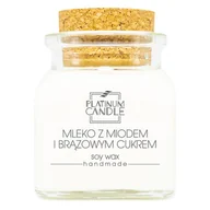 Świece - Świeca sojowa zapachowa MLEKO Z MIODEM I BRĄZOWYM CUKREM 90g - miniaturka - grafika 1