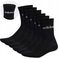 Skarpetki męskie - Adidas Nowe Skarpety Skarpetki Długie Bawełna 37-39 6 Par - miniaturka - grafika 1