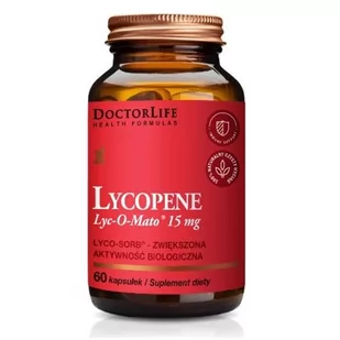 Doctor Life Doctor Life Lycopene likopen 25mg ekstrakt z pomidorów suplement diety 100 kapsułek - Suplementy naturalne - miniaturka - grafika 1
