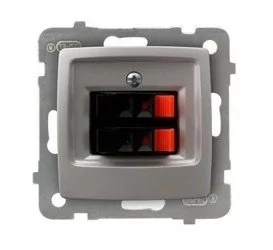 Ospel elektro Gniazdo głośnikowe Podwójne - Karo GG-2S/M/43 - Gniazdka elektryczne - miniaturka - grafika 1