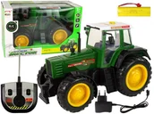 Zabawki zdalnie sterowane - TRAKTOR STEROWANY NA PILOTA 2.4G POJAZD RC ZIELONY - miniaturka - grafika 1