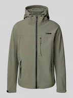 Kurtki męskie - Kurtka softshell z kieszeniami zapinanymi na zamek błyskawiczny - miniaturka - grafika 1