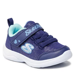 Sneakersy damskie - SKECHERS Sneakersy Easy Peasy 302885N/BLTQ Blue/Turquoise - grafika 1