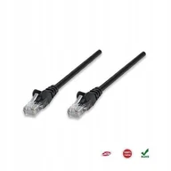 Pozostałe akcesoria sieciowe - PatchCord 100% miedź Intellinet Cat.5e UTP, 2m, czarny - miniaturka - grafika 1