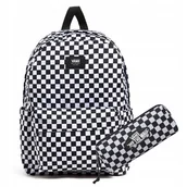 Plecaki - VANS ZESTAW 2W1 PLECAK + PIÓRNIK VANS DESKA OLD SKOOL BLACK SZACHOWNICA - miniaturka - grafika 1
