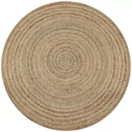 Dywaniki łazienkowe - vidaXL Dywan pleciony z juty, 90 cm, okrągły 245336 - miniaturka - grafika 1