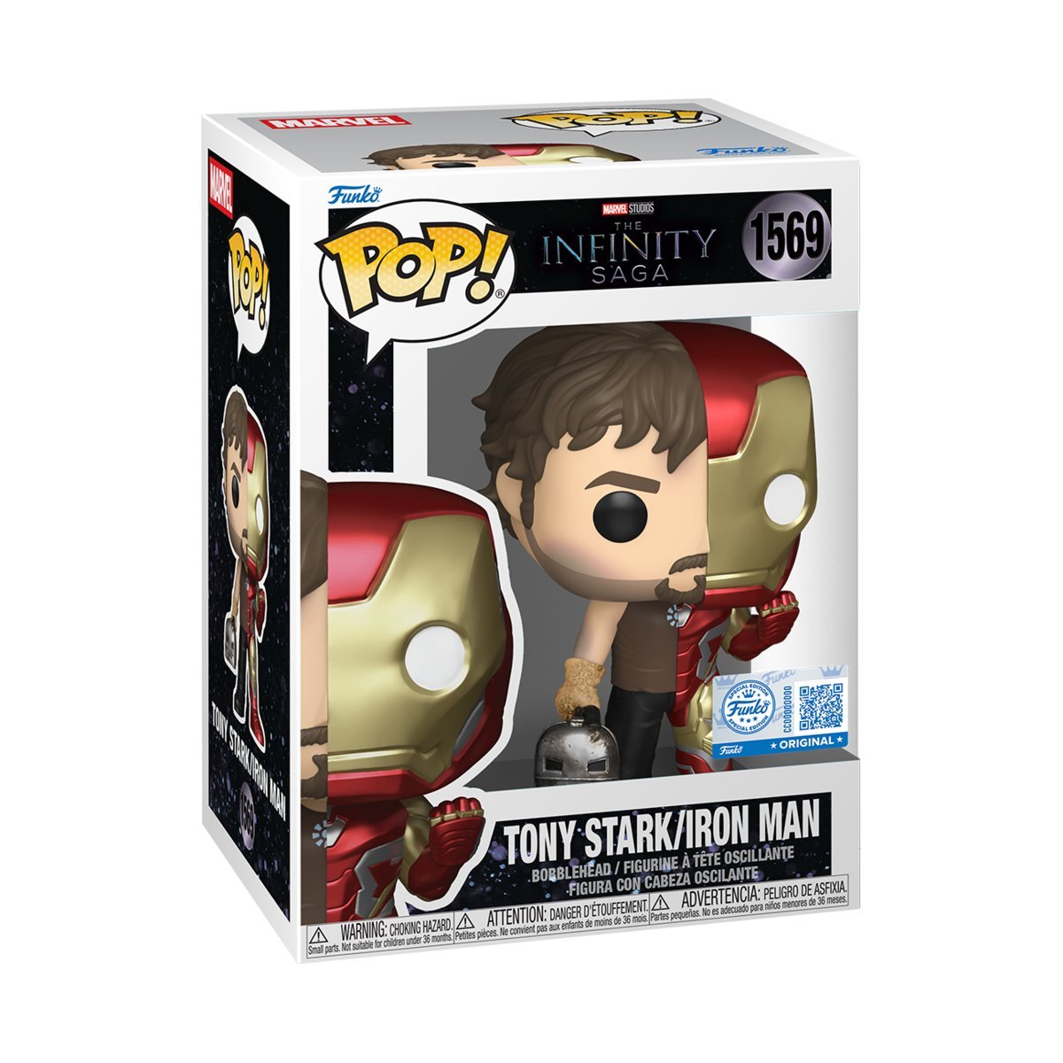 Funko, Funko POP! Exclusive, SUPERBOHATEROWIE, Figurka Kolekcjonerska,Marvel Comics, Iron Man/Tony Stark