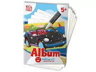 Zabawki kreatywne - Sabbiarelli Album do Malowania Magicznym Piaskiem AUTA 5l+ - miniaturka - grafika 1