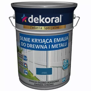 Ppg Emalia ftalowa lazurowy 5 L EMAKOL STRONG - Farby do metalu - miniaturka - grafika 1
