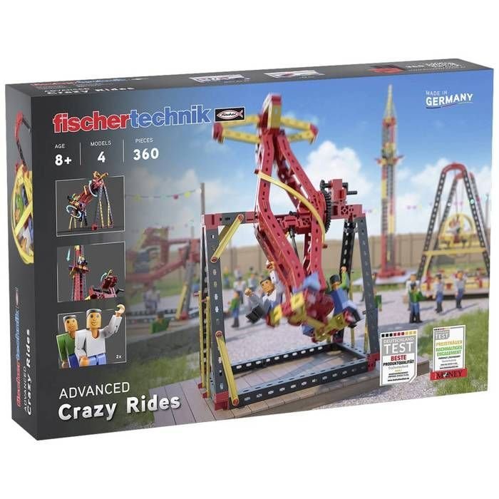 Zestaw do samodzielnego montażu Crazy Rides - fischertechnik - 569019 - 356 komponentów - Od 8 lat