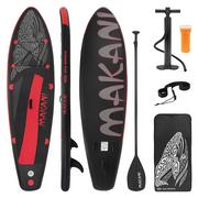 Deski SUP - Deska surfingowa Stand up Paddle Board Czarny 320x82x15cm - miniaturka - grafika 1